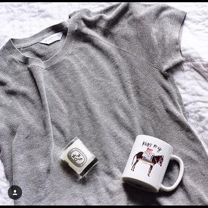 Everlane short sleeve sweater